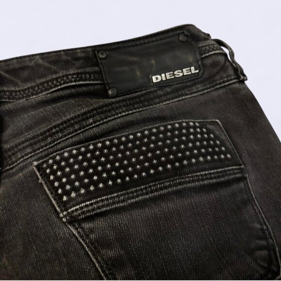 Black Bootcut Diesel Jeans - Picture 4 of 6